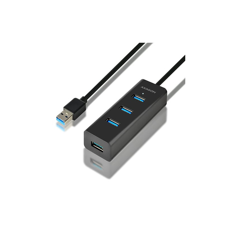 Hub usb axagon 4x usb3.0 1.2m cavo. microusb [hue-s2bl]