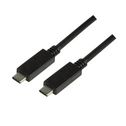 Cavo logilink usb-c 3.1 gen2 connection cable, 1m, black [cu0129]