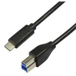 Cavo usb logilink superspeed usb-c maschio/usb-b maschio
