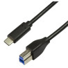 Cavo usb logilink superspeed usb-c maschio/usb-b maschio