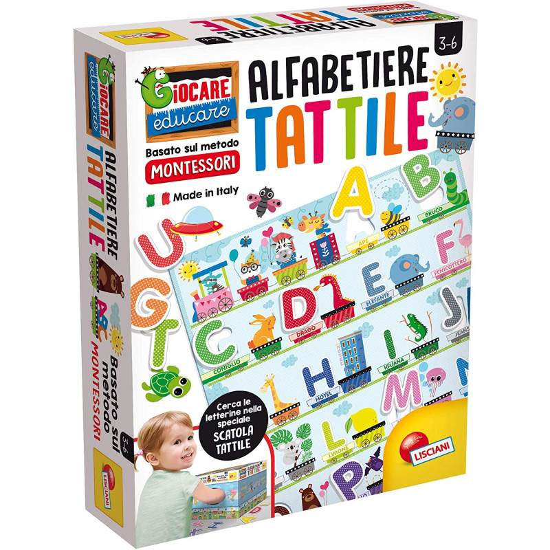 Lisciani - alfabetiere tattile metodo montessori [72446]