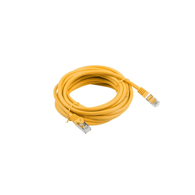 Cavo di rete lanberg patchcord cat.6 rj45 10m arancione [pcf6-10cc-1000-y]