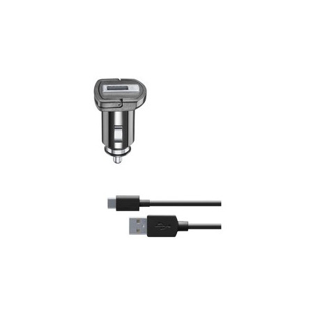 Alimentatore da auto cellularline 10w usb-c nero