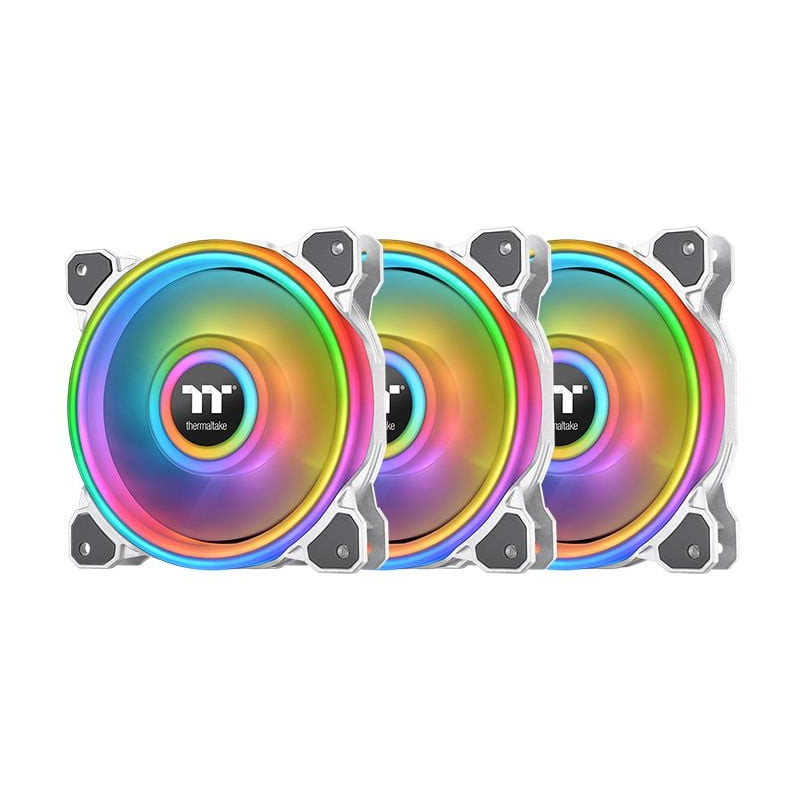 Ventola 120x120 thermaltake riing quad 12 rgb pack 3-pezzi premium