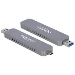 Box ssd delock m.2 pcie ssd m. usb-c+typ-a st [42616]