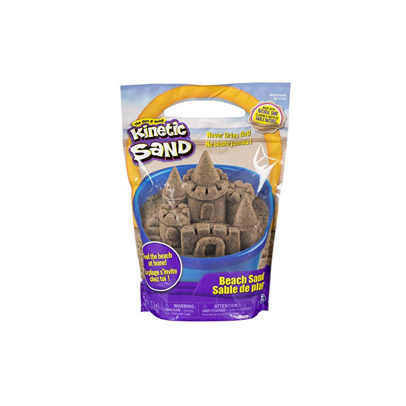 Gioco di sabbia spinmaster kinectic sand colour bag marrone [6053516]