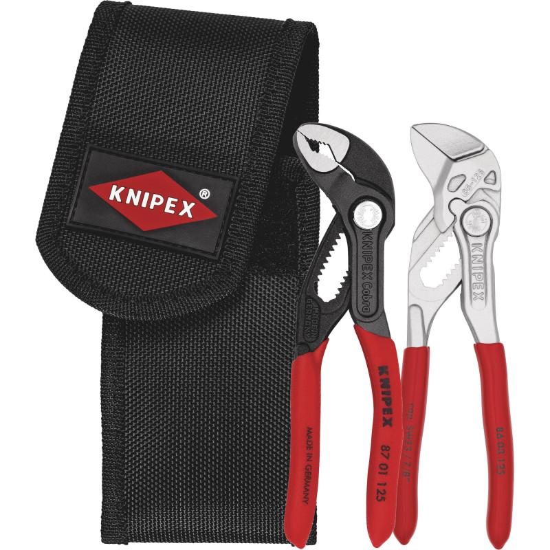 Set pinze knipex mini con tasca portautensili, 2 pezzi [00 20 72