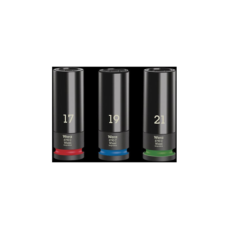 Inserti chiavi a bussola wera wheel impaktor c set 1 socket set,