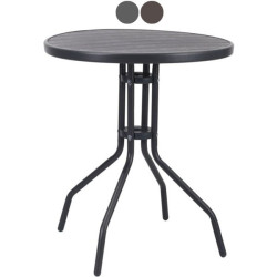 Tavolo tondo giardino vette 09633 60cm marrone [203001-02 brown]