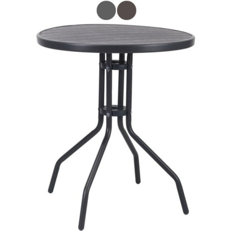 Tavolo tondo giardino vette 09633 60cm marrone [203001-02 brown]