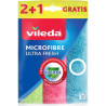 Panno in microfibra vileda ultra fresh 3pezzi verde/blu/rosa [162660]