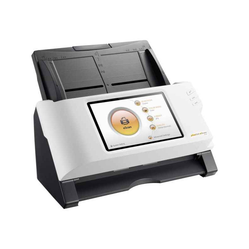 Scanner plustek a 350 escan sharepoint per documenti bianco/grigio