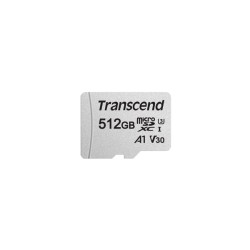 512gb scheda microsdxc transcend 300s 95/40 cl10uhs-iu3 [ts512gusd300s-a]