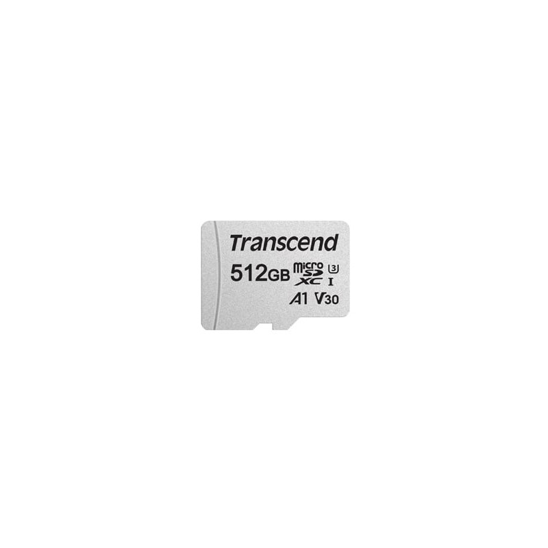 512gb scheda microsdxc transcend 300s 95/40 cl10uhs-iu3 [ts512gusd300s-a]