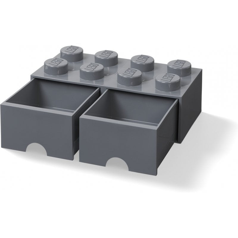 Contenitore room copenhagen lego storage brick d. 8 grigio scuro