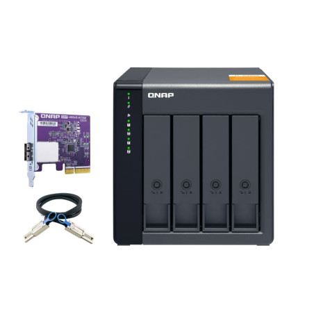 Unita' di espansione hdd/ssd enclosure qnap 2.5/3.5 nero/grigio