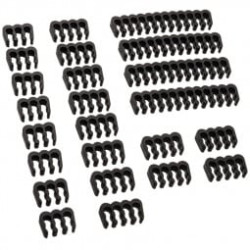 Set fermacavi akasa ak-mx293 a pettine 3mm nero [ak-mx293]