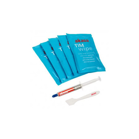 Pasta termica akasa tim piu' salviette kit di pulizia [ak-tcw-03]