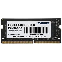 Ram so-dimm ddr4 8gb patriot signature 3200mhz / cl22 / 1,2v