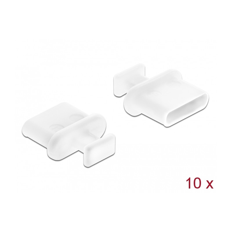 Parapolvere delock usb-c bu 10st bianco 64094 [64094]
