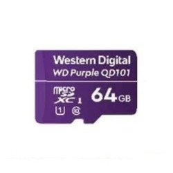 64gb scheda microsd western digital wd purple surveillance xc class