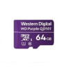 64gb scheda microsd western digital wd purple surveillance xc class