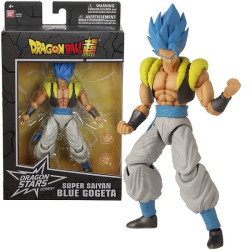 Action figure bandai - di gogeta dragon ball stars, blu