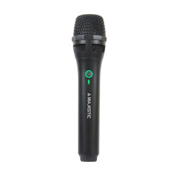 Microfono majestic wireless uhf mic-601w con ricevitore ricaricabile