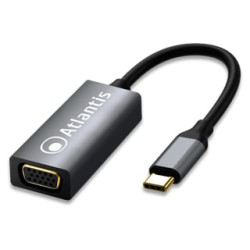 Adattatore video atlantis risol 1920x1080 60hz cavo 8.5cm [a04-tc_vga]