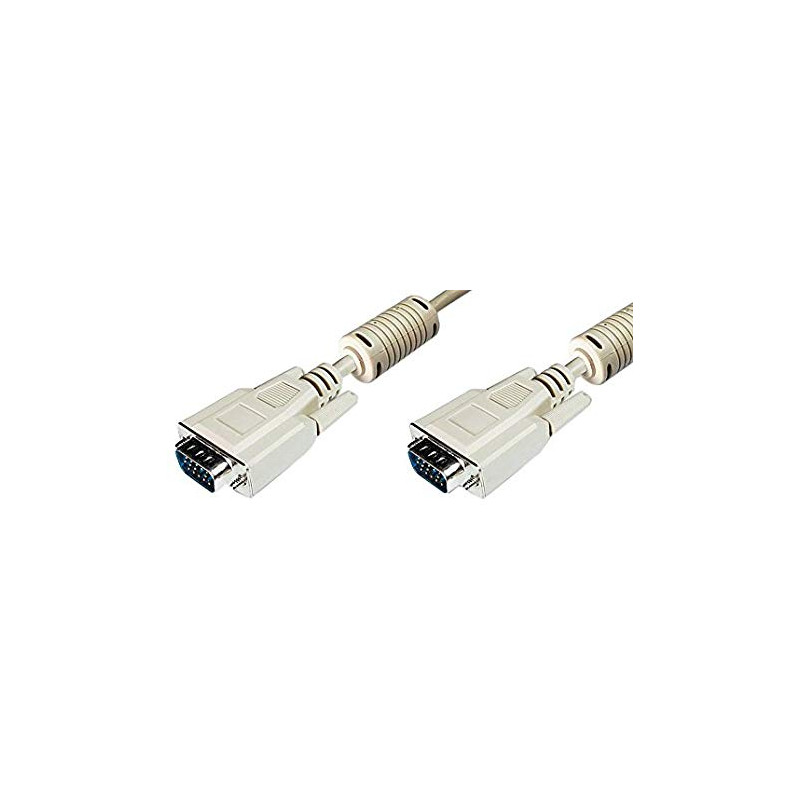 Cavo vga nuova videosuono d-sub 1.5m m-m bianco