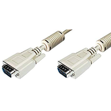 Cavo vga nuova videosuono d-sub 1.5m m-m bianco