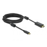 Cavo usb delock tipo c a hdmi 4k 60hz 5m nero [85972]