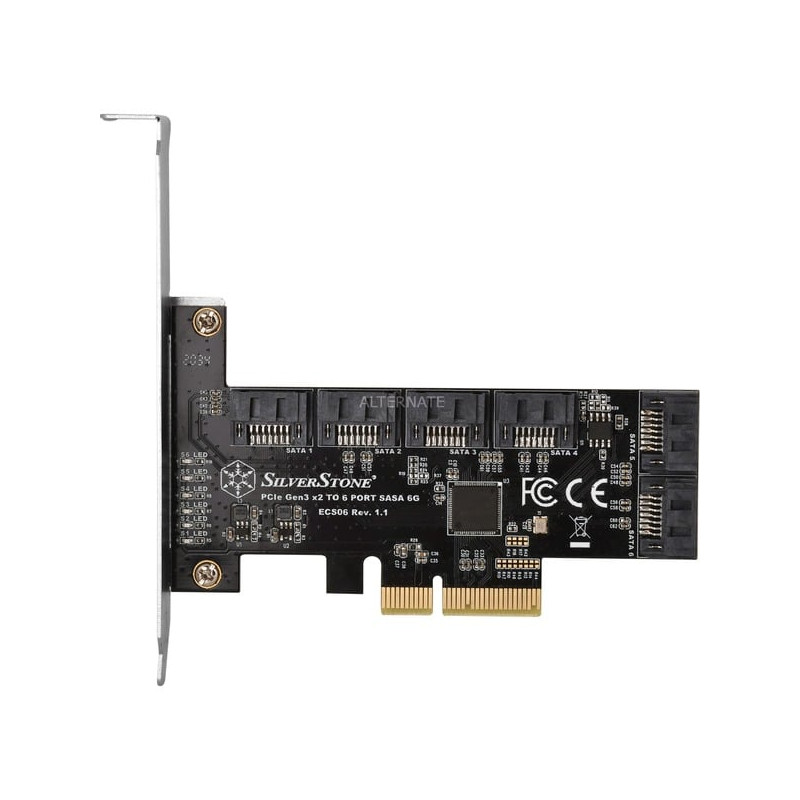 Scheda silverstone sst-ecs06 controller pcie [sst-ecs06]
