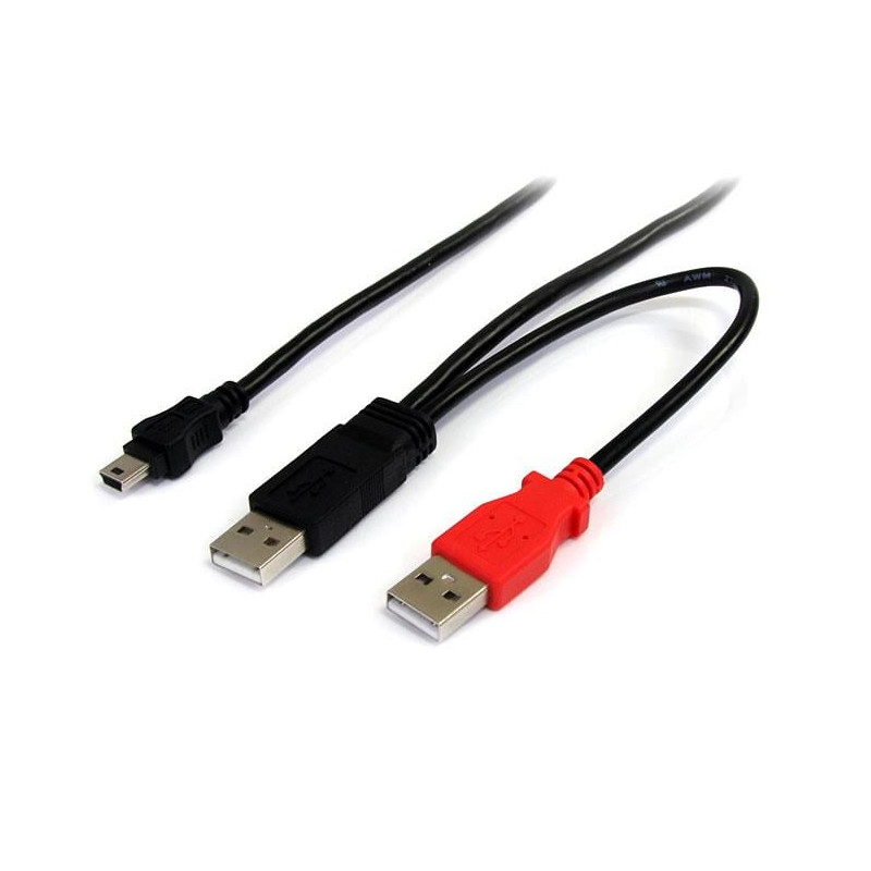 Cavo sdoppiatore startech.com usb-a a mini b 6 ft [usb2habmy6]