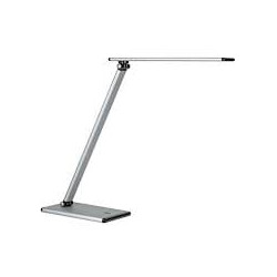Lampada da tavolo unilux terra led 5w grigia metallizzata a [400077409]