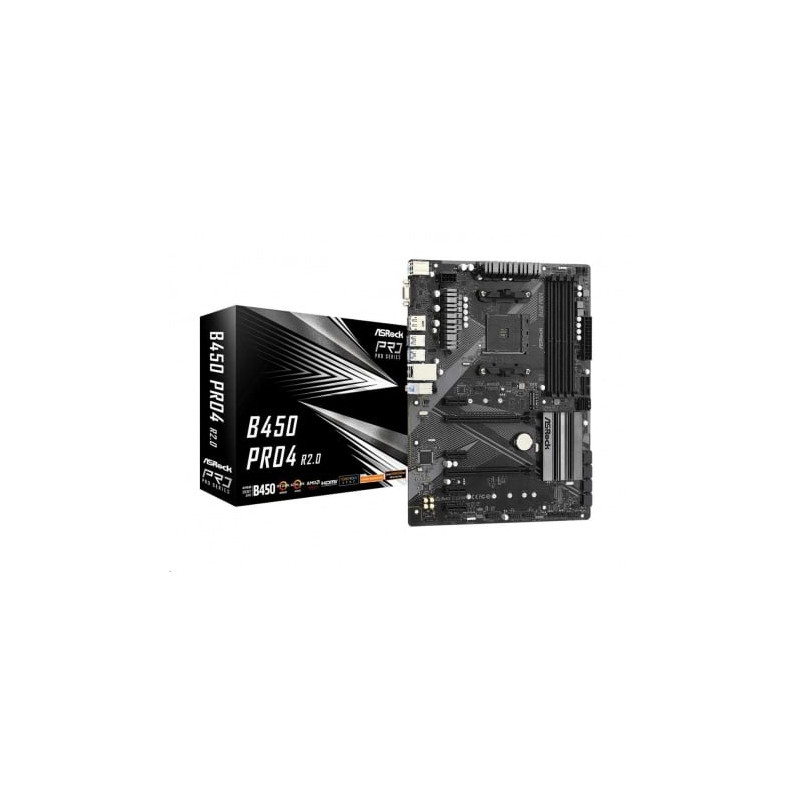 Scheda madre asrock b450 pro4 r2.0 atx am4 d [90-mxbee0-a0uayz]