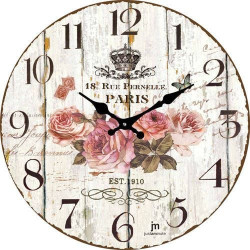 Orologio da parete lowell d33.5cm rosa antica