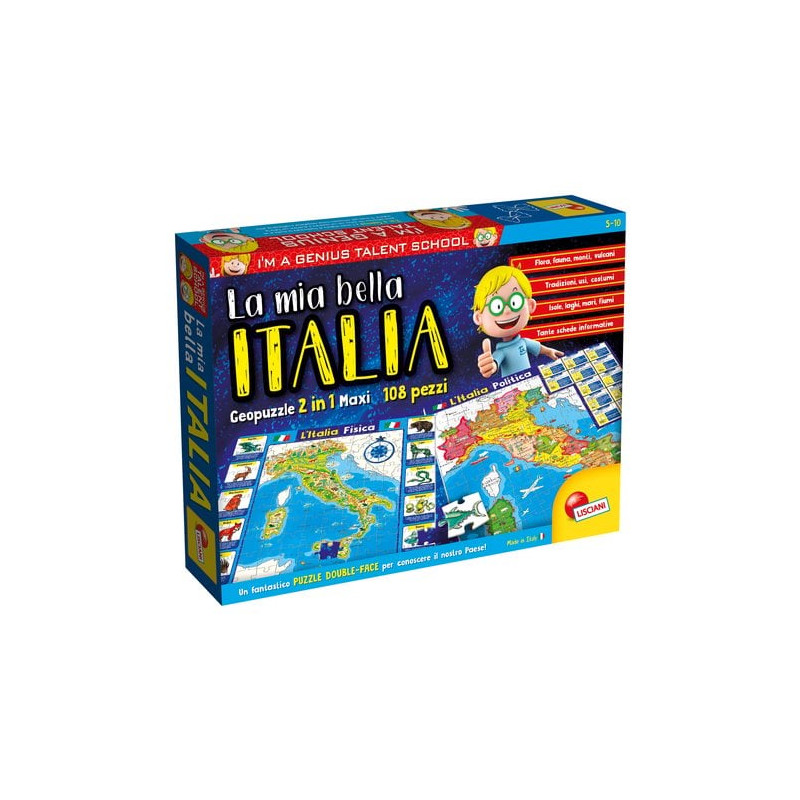 Geopuzzle lisciani - la mia bella italia