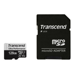 128gb scheda microsd transcend 340s class 10 uhs-i u3 a2 [ts128gusd340s]