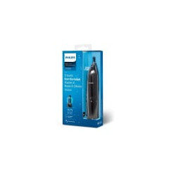 Regolabarba philips nt1650/1 per naso e orrechie nero [hpphitrnt165016]