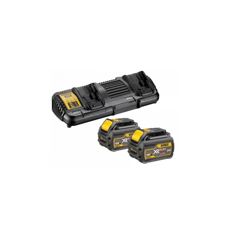 Starter kit dewalt batteria e caricabatterie 18-54v 2ah [dcb132t2-qw]