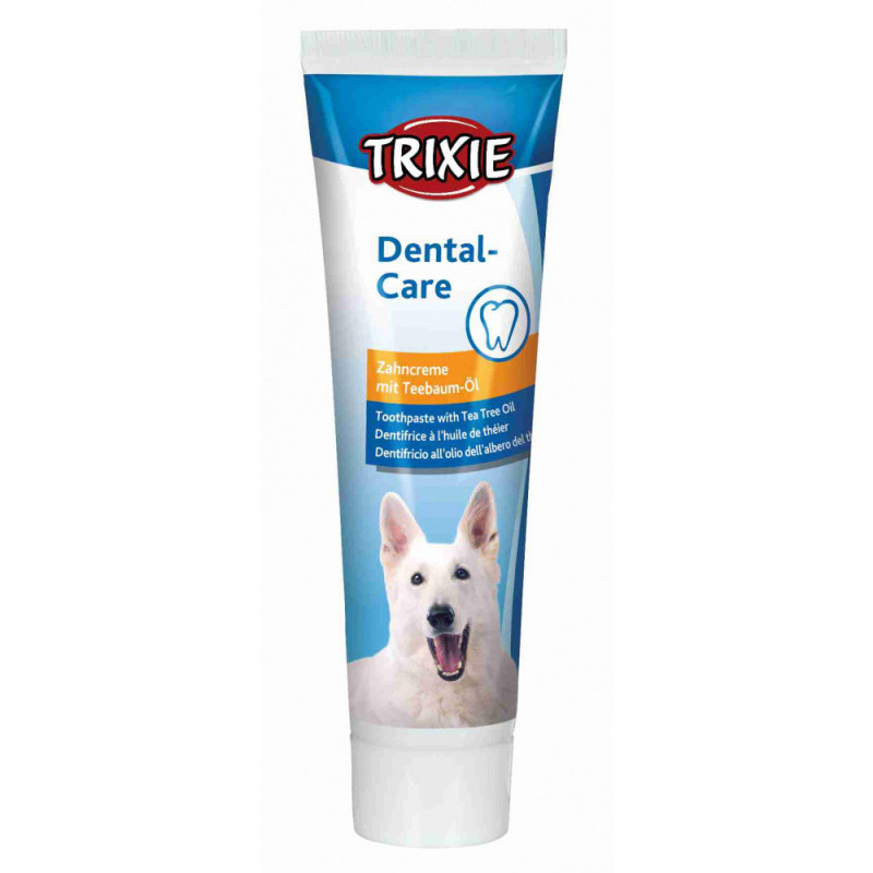 Dentrificio per animali trixie con olio di melaleuca