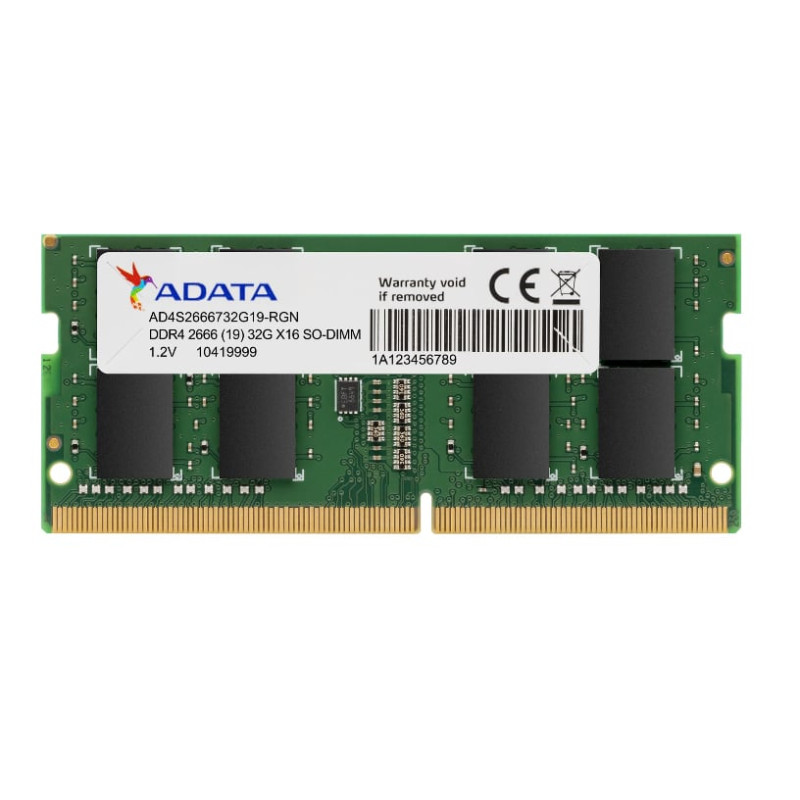Ram so-dimm ddr4 8gb adata 2666mhz 1024x8 [ad4s26668g19-sgn]