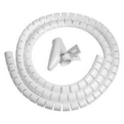 Spirale avvolgi vultech cavo flessibile 1.5m bianco [sn21505/wh]