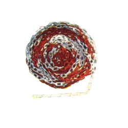 Catena plastica mm.8 bianca/rossa m.25 [cvm ]