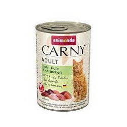 Cibo umido per gatti animonda carny adult con pollo/tacchino e coniglio