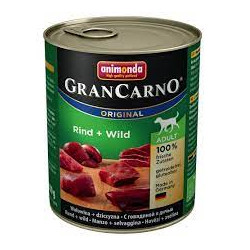 Cibo umido per cani animonda grancarno adult manzo e anatra 800g
