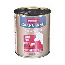 Cibo umido per cani animonda grancarno single protein beef 800g