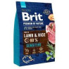 Cibo completo per cani brit premium by nature sensitive adult agnello