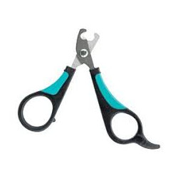 Trixie 2373 pet grooming scissors black gray